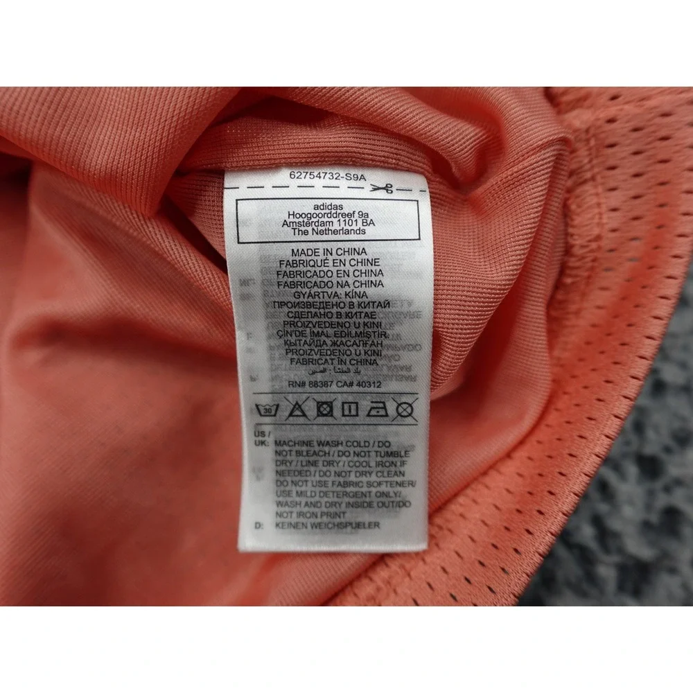 Adidas Tank Top Mens Large Coral Good Graphic Mesh Basketball Jersey IS2899